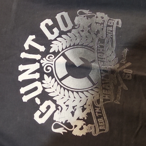G-Unit Co Heavyweight Black T White Graphics 2XL - Picture 2 of 8